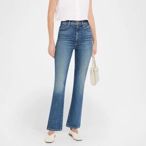 MOTHER Blue Ankle Flare Jeans